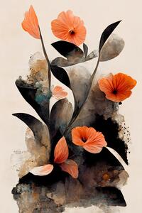 Ilustrace Abstract Flowers, Treechild
