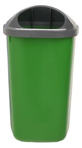 Rossignol SAS Rossignol venkovní odpadkový koš XERIOS, na sloupek/zeď, šedé víko, zelený, plast, 50 L