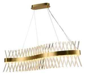 LED Stmívatelný křišťálový lustr na lanku LED/95W/230V + dálkové ovládání