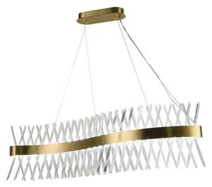 LED Stmívatelný křišťálový lustr na lanku LED/95W/230V + dálkové ovládání