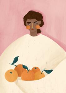 Ilustrace The Woman With the Oranges, Bea Muller