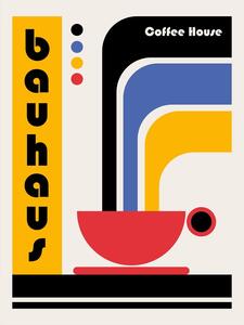 Ilustrace Bauhaus Coffee House, Retrodrome