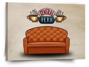 Sablio Obraz Seriál přátelé CENTRAL PERK Gauč - 150x110 cm