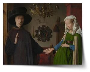 Sablio Plakát Svatba manželů - Jan van Eyck - 60x40 cm