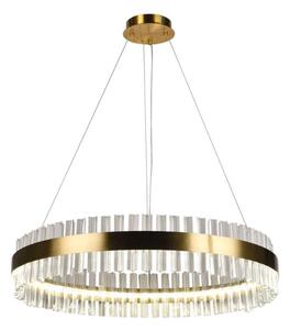 LED Stmívatelný křišťálový lustr na lanku LED/55W/230V + dálkové ovládání