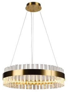 LED Stmívatelný křišťálový lustr na lanku LED/40W/230V + dálkové ovládání
