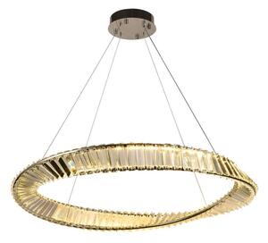 LED Stmívatelný křišťálový lustr na lanku LED/50W/230V + dálkové ovládání