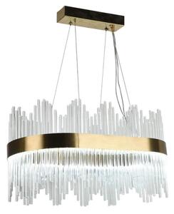 LED Stmívatelný křišťálový lustr na lanku LED/70W/230V + dálkové ovládání