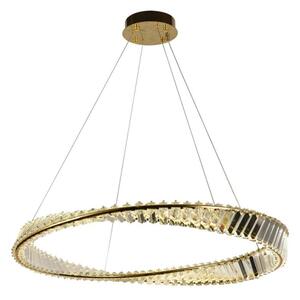 LED Stmívatelný křišťálový lustr na lanku LED/50W/230V + dálkové ovládání
