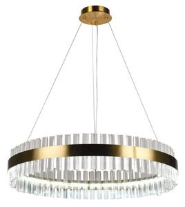 LED Stmívatelný křišťálový lustr na lanku LED/55W/230V + dálkové ovládání