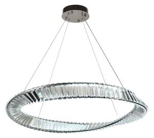 LED Stmívatelný křišťálový lustr na lanku LED/50W/230V + dálkové ovládání