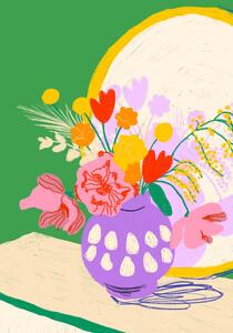 Ilustrace Flowers in the mirror, Gigi Rosado