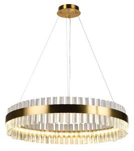 LED Stmívatelný křišťálový lustr na lanku LED/55W/230V + dálkové ovládání