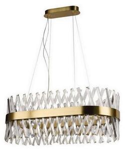 LED Stmívatelný křišťálový lustr na lanku LED/90W/230V + dálkové ovládání