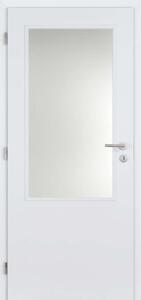 Doornite Interiérové dveře Basic 2/3 sklo, 80 L, 846 × 1983 mm, lakované, levé, bílé, prosklené