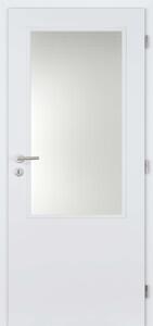 Doornite Interiérové dveře Basic 2/3 sklo, 90 P, 946 × 1983 mm, lakované, pravé, bílé, prosklené