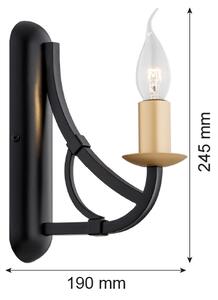 Argon 8355 - Nástěnné svítidlo LORENZO 1xE14/7W/230V