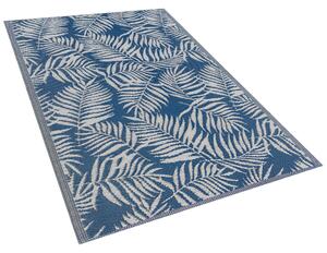 Venkovní koberec KOTA palmové listy modré 120 x 180 cm