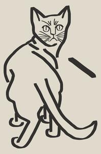 Ilustrace Line Art Cat Drawing 5, Little Dean