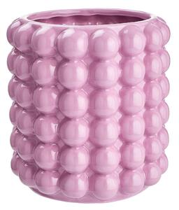 BUBBLE Květináč 15 cm - růžová