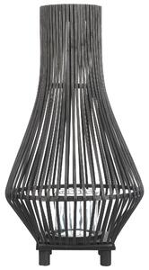 Lucerna LEYTE Bambus 58 cm Černá