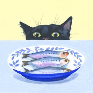 Ilustrace Gourmet Cat, Isabelle Brent