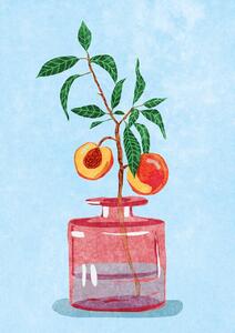 Ilustrace Peach Tree in Vase, Raissa Oltmanns