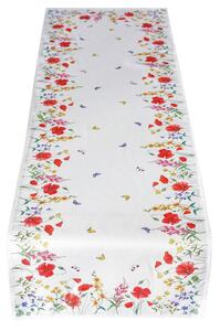Vzorovaný ubrus - běhoun na stůl SPRING MEADOW III. 40x140 cm Mybesthome