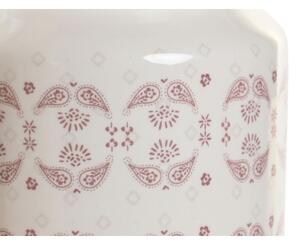 Hrnec na kuchyňské náčiní DKD Home Decor Růžový Kov Bílý 12 x 12 x 22 cm Dolomite Dřevo MDF (5 kusů)