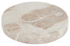MARBLE Podtácek mramorový 10 cm - béžová