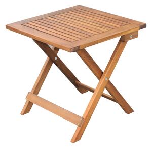 Sunfun Diana Odkládací stolek sklopný, 45 × 45 × 45 cm, dřevo z akácie