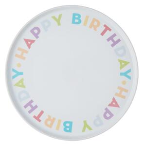 HAPPY BIRTHDAY Talíř na dort 32 cm - mix