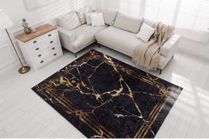 Kusový koberec Atohi černozlatý 80x150cm