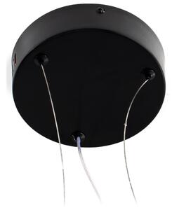 LED Lustr na lanku LED/18W/230V 3000K černá