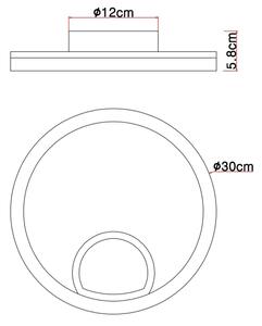 Globo 67298D - LED Stropní svítidlo BEATRIX LED/12W/230V