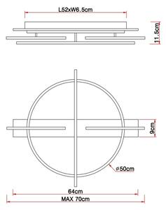 Globo 67295D1 - LED Stropní svítidlo BEATRIX LED/44W/230V
