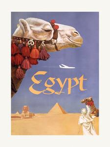 Ilustrace Egypt.Fly, Vintage Travel Poster