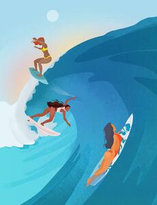 Ilustrace Surfers, Petra Lizde