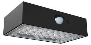 LED Solární nástěnné svítidlo se senzorem LED/3W/3,7V 3000K/4000K IP65 černá