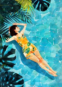 Ilustrace Woman Life Relax, Justyna Jaszke