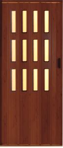 Luciana Shrnovací dveře, 730 × 2000 mm, třešeň, prosklené