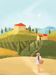 Ilustrace Tuscany, Petra Lizde