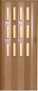 Luciana Shrnovací dveře, 730 × 2000 mm, buk světlý, prosklené