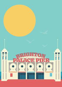 Ilustrace Brighton Pier, Gail Myerscough