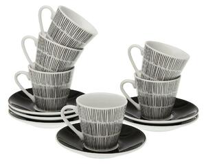 Set Hrnků na Kávu Versa New Lines Porcelán (6 Kusy)