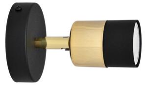 LED Nástěnné bodové svítidlo TUBSSON 1xGU10/4,8W/230V černá/zlatá