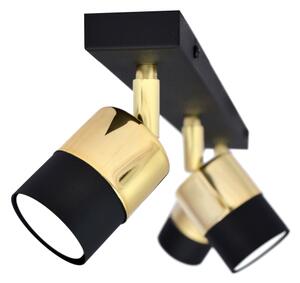 LED Bodové svítidlo TUBSSON 3xGU10/4,8W/230V černá/zlatá