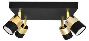 LED Bodové svítidlo TUBSSON 4xGU10/4,8W/230V černá/zlatá