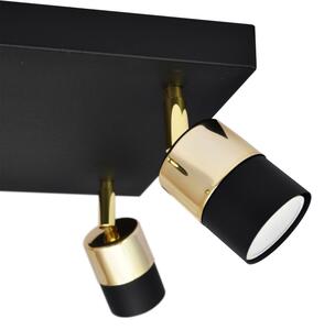 LED Bodové svítidlo TUBSSON 4xGU10/4,8W/230V černá/zlatá