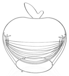 Ovocná mísa Versa Šedý Jablko Ocel (24,5 x 29,5 x 30 cm)